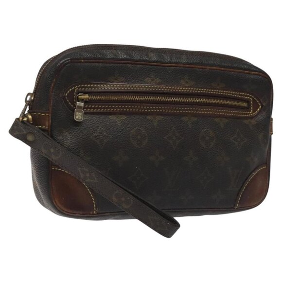 LOUIS VUITTON Monogram Marly Dragonne GM Clutch Bag M51825 LV Auth 116549 - Picture 1 of 16